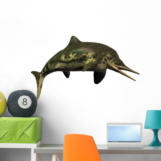 Stenopterygius Icthyosaur White Wall Decal