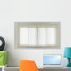 White Curtain and Window Wall Decal