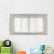 White Curtain and Window Wall Decal