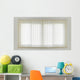 White Curtain and Window Wall Decal