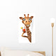 CG Giraffe Drinking Sweat Tea Wall Decal