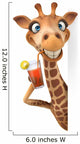 CG Giraffe Drinking Sweat Tea Wall Decal