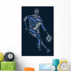 Words Illustration Man Playing Wall Decal