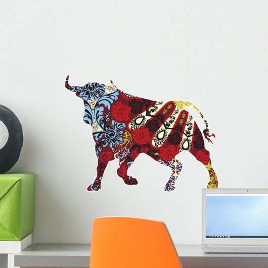 Ornamental Toro Bull Wall Decal