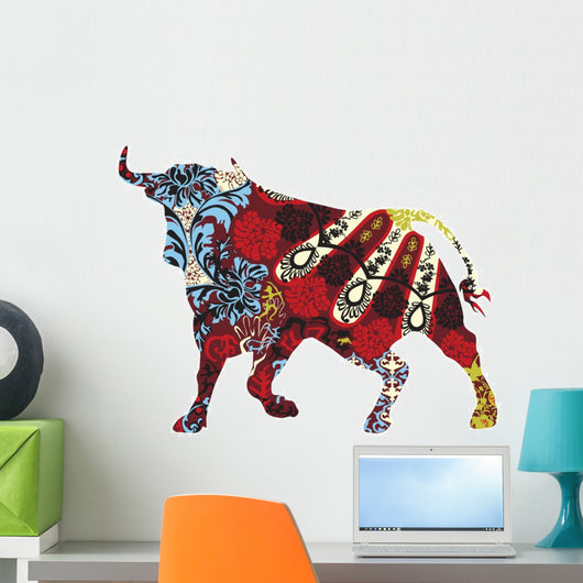 Ornamental Toro Bull Wall Decal