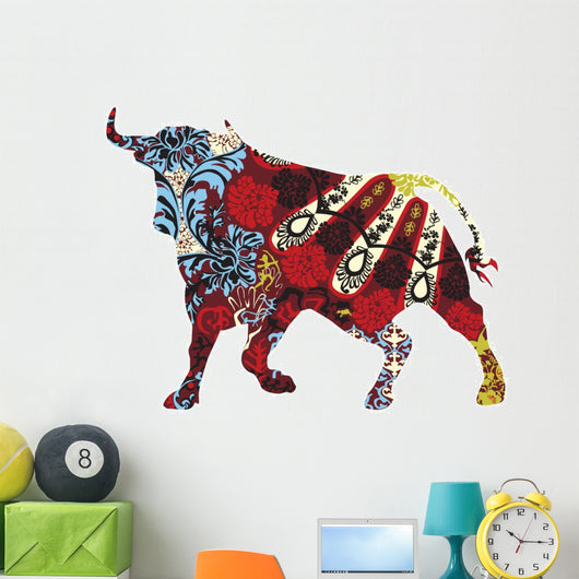 Ornamental Toro Bull Wall Decal