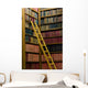 Wooden Ladder Old Library Wall Decal
