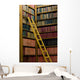 Wooden Ladder Old Library Wall Decal
