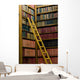 Wooden Ladder Old Library Wall Decal