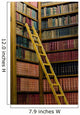Wooden Ladder Old Library Wall Decal