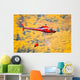 Hubschrauber im Waldbrand-einsatz Wall Decal