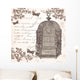 Bird Cage Wall Decal