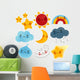 Kawaii Cute Weather Icon Wall Stickers Wall Decal