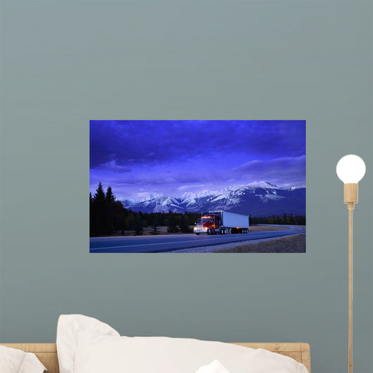Semi-Trailer Truck Wall Mural