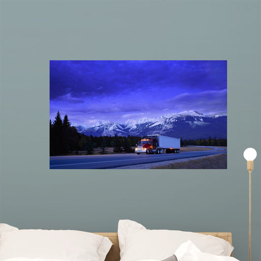 Semi-Trailer Truck Wall Mural