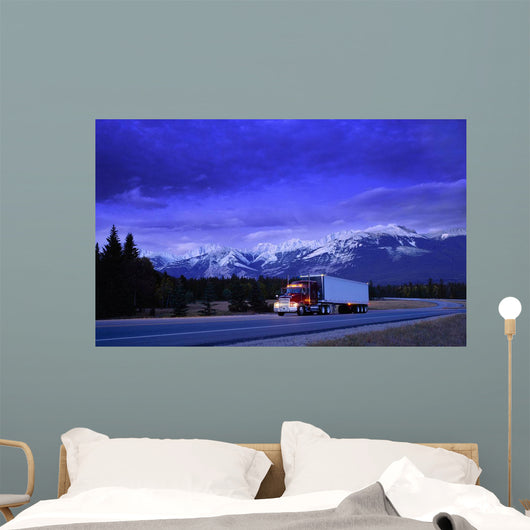 Semi-Trailer Truck Wall Mural