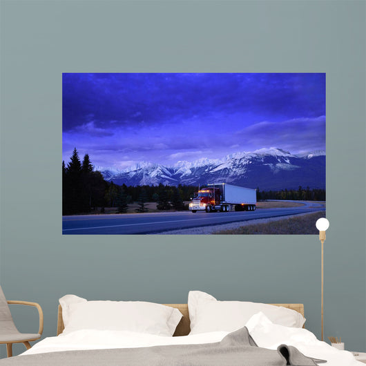 Semi-Trailer Truck Wall Mural