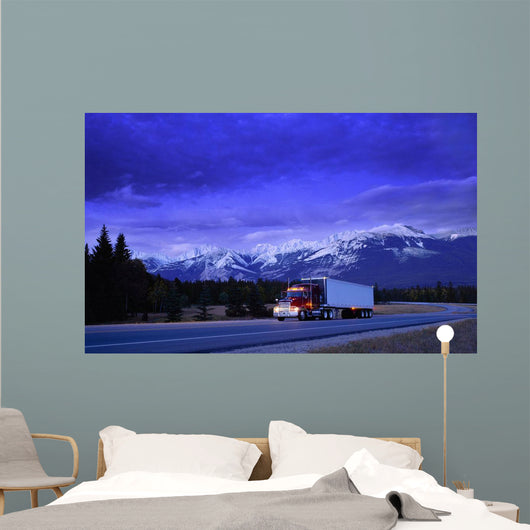Semi-Trailer Truck Wall Mural