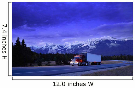 Semi-Trailer Truck Wall Mural