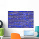 Blue Brick Wall Decal