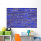Blue Brick Wall Decal