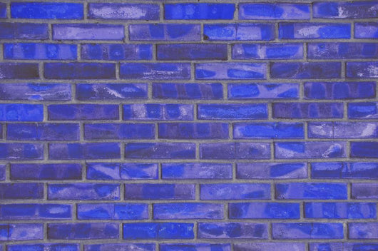 Blue Brick Wall Decal