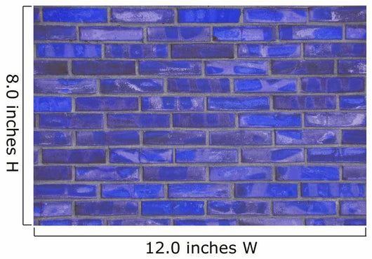 Blue Brick Wall Decal