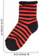 Sock Black and Orange Wall Decal