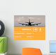 Airplane and Arrivals Wall Decal