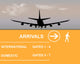 Airplane and Arrivals Wall Decal
