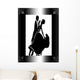 Ballroom Dancers Framed Wall Decal
