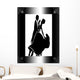 Ballroom Dancers Framed Wall Decal
