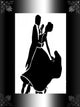 Ballroom Dancers Framed Wall Decal