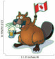 Cartoon Beaver with Beer Wall Decal
