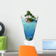 Tropical Island Glass Wall Decal