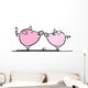 Couple Funny Pigs for Wall Decal
