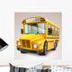 School Bus Vector Illustration Wall Decal