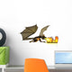 Dragon Breathing Fire Wall Decal
