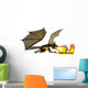 Dragon Breathing Fire Wall Decal