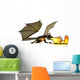 Dragon Breathing Fire Wall Decal