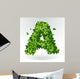 Letter Green Leaves Summer Wall Decal