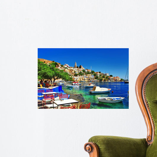Greek Holidays Symi Island Wall Decal