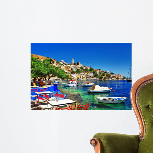 Greek Holidays Symi Island Wall Decal