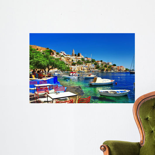 Greek Holidays Symi Island Wall Decal