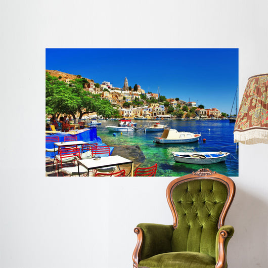 Greek Holidays Symi Island Wall Decal