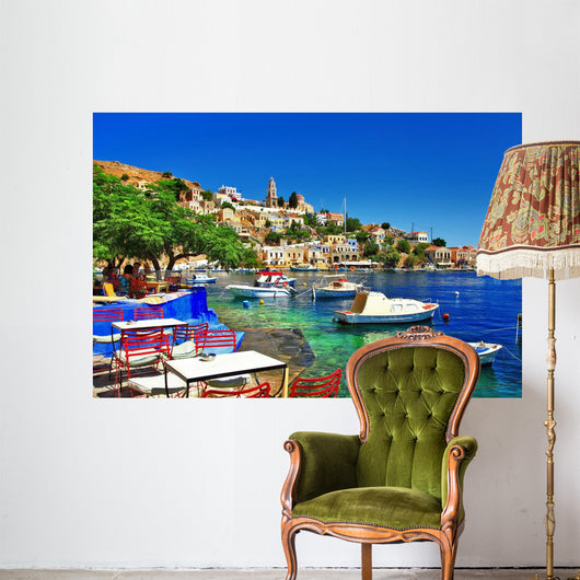 Greek Holidays Symi Island Wall Decal
