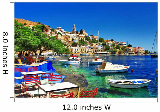 Greek Holidays Symi Island Wall Decal