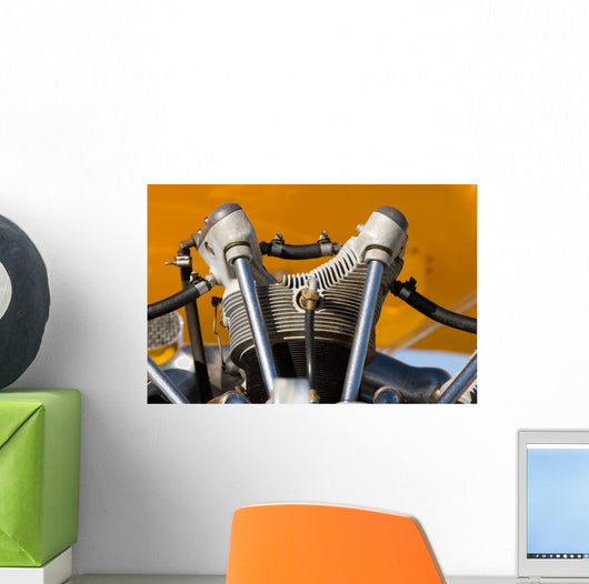 Engine Parts Vintage Airplane Wall Decal