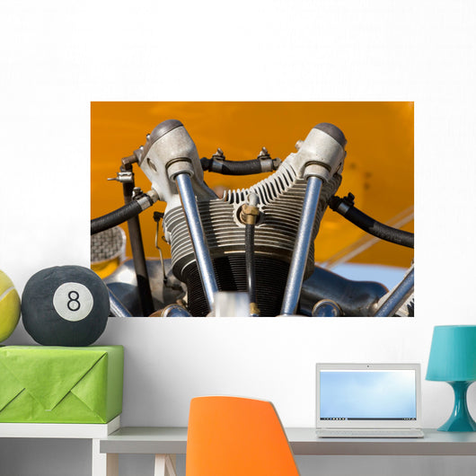 Engine Parts Vintage Airplane Wall Decal