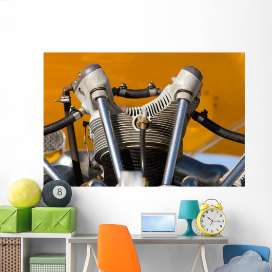 Engine Parts Vintage Airplane Wall Decal